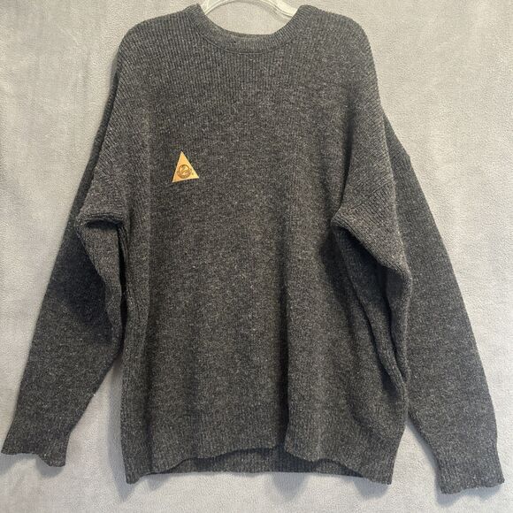 Swanndri New Zealand Wool Crew Neck Sweater Jumper Mens Size XL Charcoal Marle - Picture 1 of 8